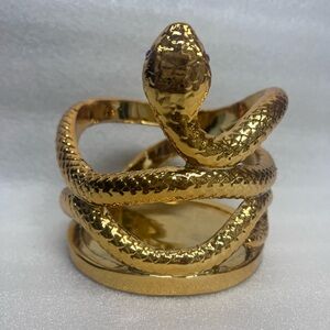 Snake Serpent Candle Holder Sleeve 4”H x 4”D Celebrate Together Halloween